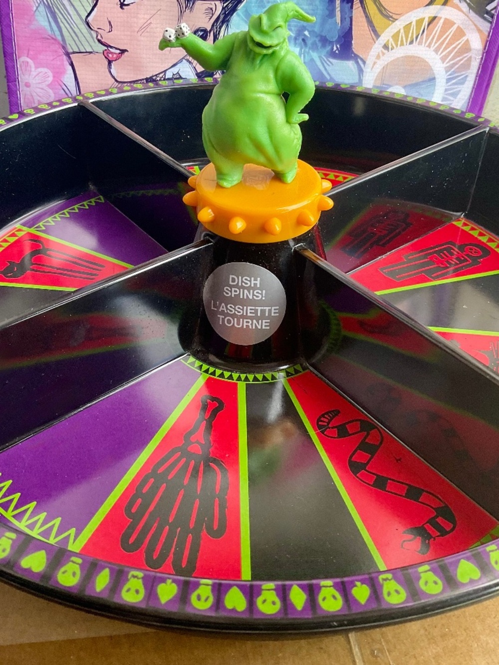 DISNEY OOGIE BOOGIE  SPINNING CANDY  DISH  NWT